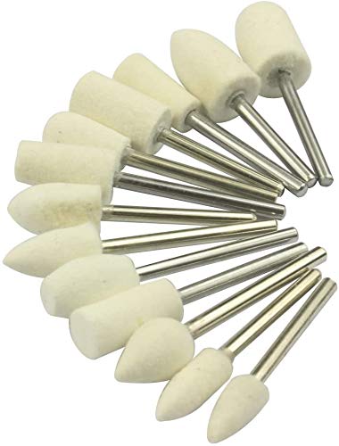 DIY Crafts Pack Of 24 Pcs, Ivory Colour 12 Pcs Combo Pack, Polishing Rotary Tool Mandrel Mounted Woo(Pack Of 24 Pcs, Ivory Colour 12 Pcs Combo Pack)