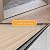 36" Floor Transition Strip, Aluminum Threshold Transition Strip, Carpet Edge Trim Strip, Threshold Ramp Cover Strip for Doorway(Black)