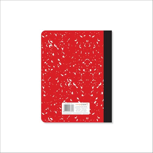 Cahier de composition grand format à larges lignes avec couverture rigide