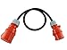 Produktbild NWP CEE Adapter 16A 400V Stecker auf 32A 400V Kupplung Starkstrom - 1m Anschlusskabel - IP44-5x2,5mm² Gummischlauchleitung