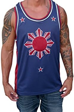 Soldier Tanks Blue Red Filipino Basketball Jersey Tank Top Philippines Pinoy Pride