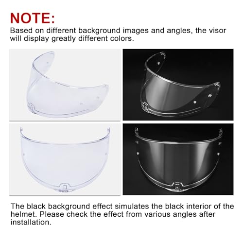 Image of PSLER Sedici Strada 2 Visor - Sedici Strada 2 and Strada 3 Face Shield Motorcycle Helmet visor Accessories Replacement for LS2 FT2 VECTOR Sedici Strada 2 Strada 3 FF801 FF397,Clear