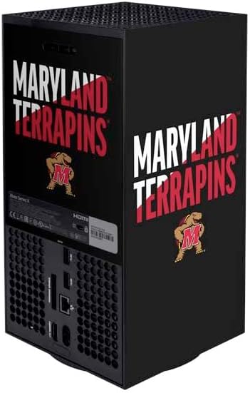 Skinit Decal Gaming Skin Compatible with Xbox Series X Bundle - Officially Licensed University of Maryland Terrapins Athletic Marks Design