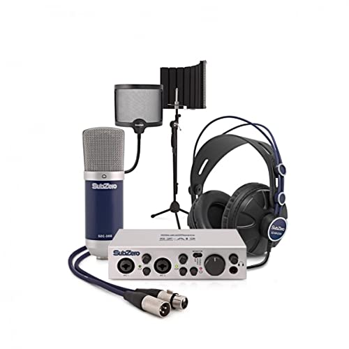 SubZero Home Studio Bundle USB Audio Interface with Mic for PC & Mac