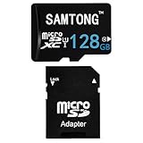 SAMTONG 128GB Micro SD SDXC TF Memory Card High Speed Class 10 With Micro SD Adapter (128GB, Black)