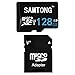 SAMTONG 128GB Micro SD SDXC TF Memory Card High Speed Class 10 With Micro SD Adapter (128GB, Black)