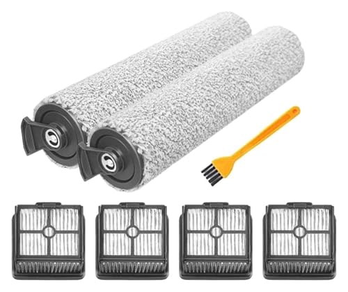 Wet Dry Vacuum Cleaner Roller Brush, Hepa Filter, Compatible for Dreame H11 / H11 Max, Vacuum Cleaners Replacement Main Brush Parts(6 Filter)