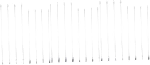 HOMSFOU 24 Peças Haste De Persiana Veneziana Haste De Cortina Branca Cortinas Transparentes Brancas Persianas Brancas Substituição Varinha Cega Com Gancho Varinha De Cortina Varinha De