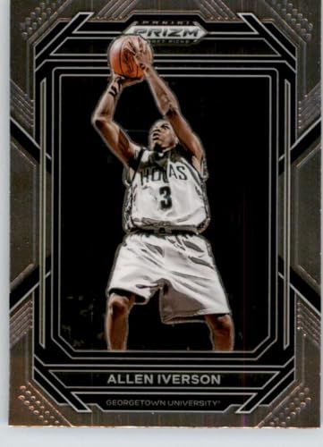 2023-24 Panini Prizm Draft Picks #77 Allen Iverson Georgetown Hoyas Official NCAA Basketball Card in Raw (NM or Better) Condition