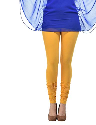 Image of Frenchtrendz Women's Cotton Spandex Stretchable Mid Rise Slim Fit Churidar Leggings Pull On