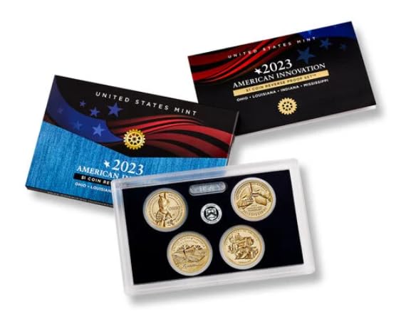 2023 S Reverse Proof American Innovation 4 Coin Set 23GC $1 US Mint Proof