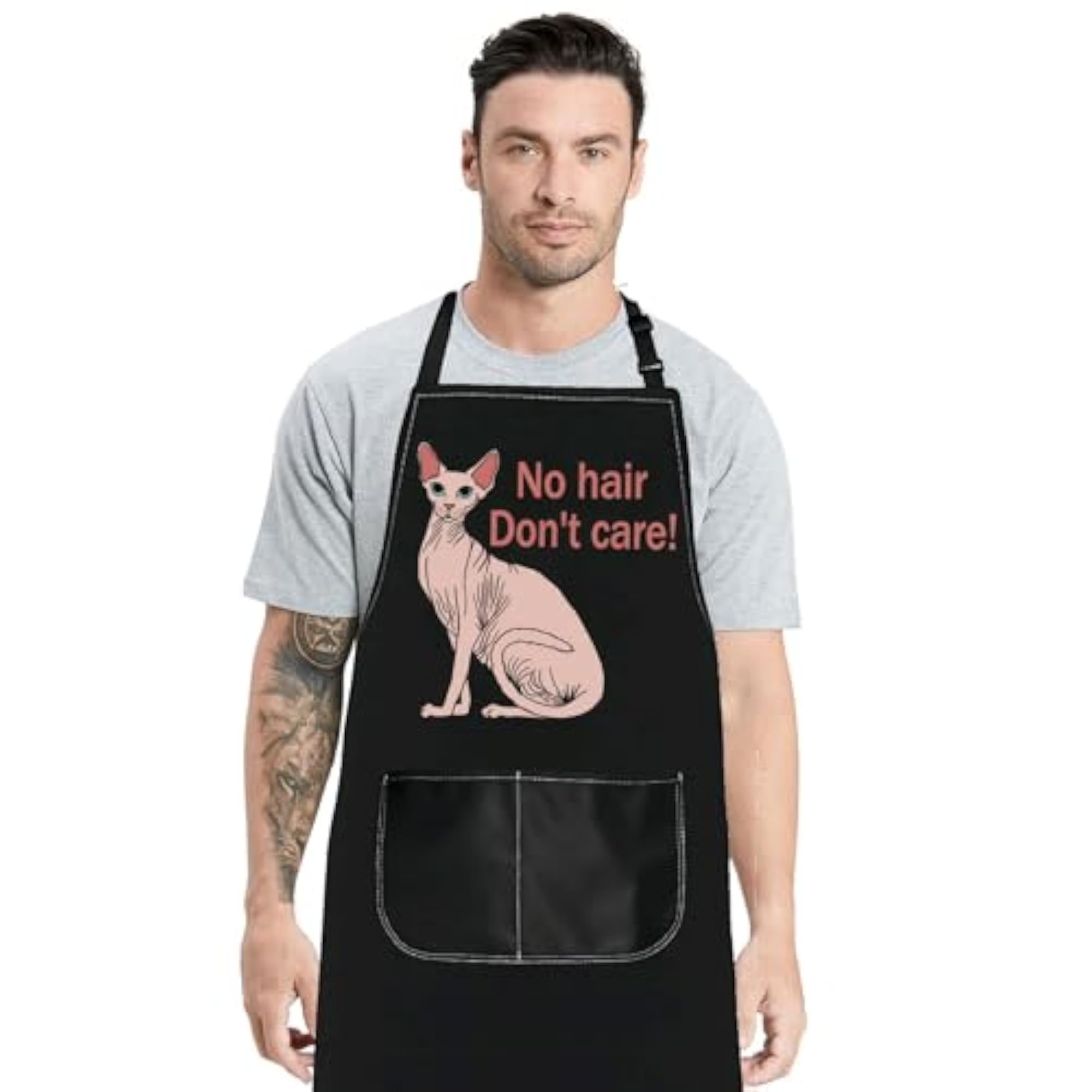 Sphynx Cat Kitchen Apron, Gift for Cat Lovers