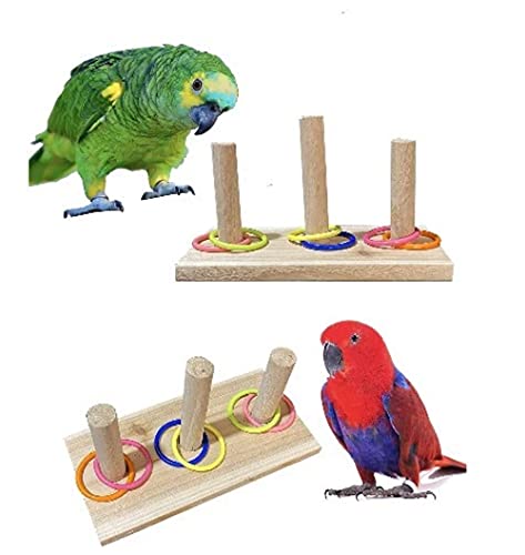 Aisennek Perroquet Jouet,Toys de Formation intelligents Perroquet,Cauldress en Plastique en Bois Puzzle Jouets Oiseau Perroquet Diamant Perroquet Gris Africain Perroquet Jouet Cover