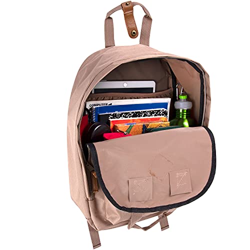 Summit Ridge Laptop Backpack For Women, Men For Travel, School, College Backpack With Padded Back, Adjustable Padded Shoulder Straps (Tan) #TOP2