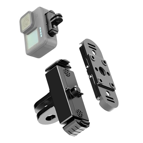 Adaptateur de montage à dégagement rapide en aluminium avec vis 1/4 pour trépied de caméra