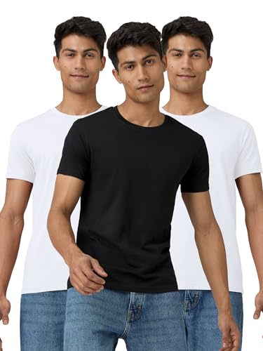 Image of XYXX Men's Pace Regular Fit Crew Neck 100% Combed Cotton Half Sleeve T-Shirt