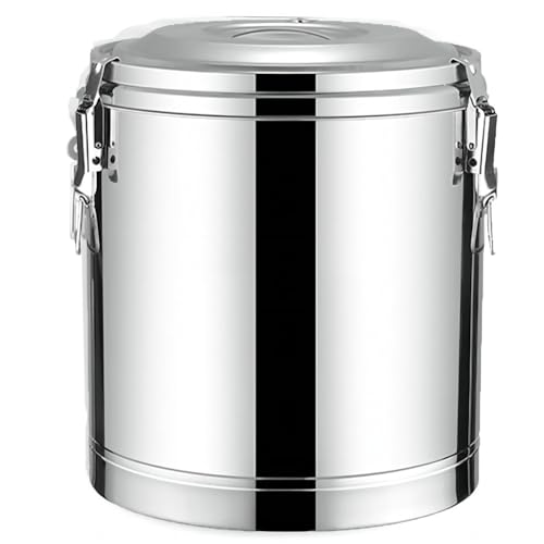 Stainless Steel Thermal Drink Dispenser - 304 Insulated Beverage Container with Tap for Hot & Cold Water, Ideal for Catering, Tea, Coffee, Soup, 40L Capacity