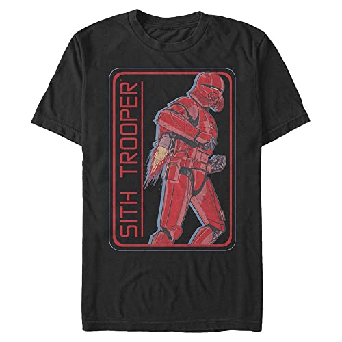 T-shirt Star Wars Sith Trooper rétro noir grand format vêtement geek 5XL