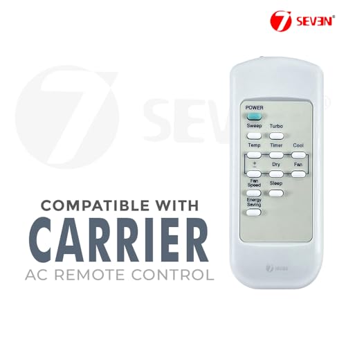 Image of 7SEVEN Compatible for Carrier Ac Remote Original Model 100A Suitable for Split and Window Air Conditioner of 1 1.5 2 Ton Carrier ac