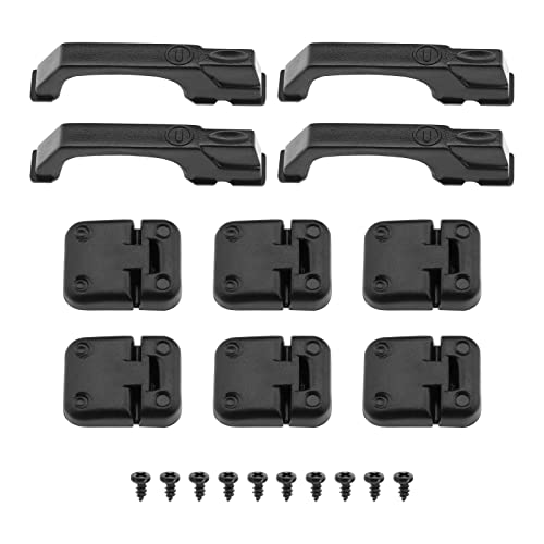 Contenuto della confezione: 1 set di kit di maniglie per cerniere per porta auto RC (viti incluse).