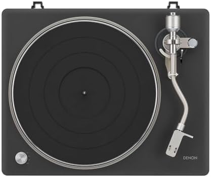 Denon DP-500BT Hi-Fi 블루투스 턴테이블, 반자동 작동, 블랙 — 사진 2