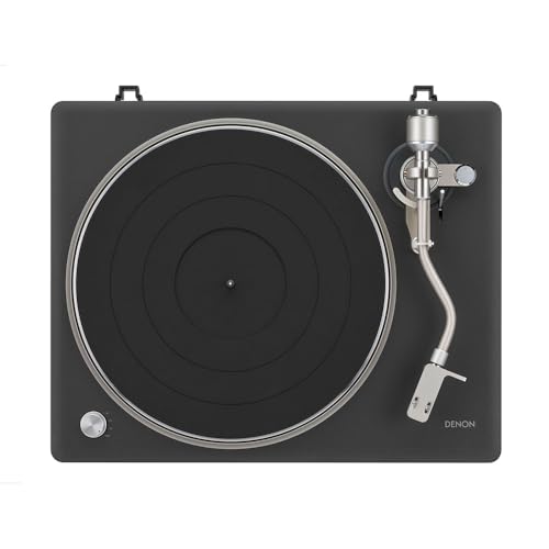Image of Denon DP-500BT Hi-Fi Bluetooth Turntable (Black), Built-in Switchable Phono Preamp, Semi-Automatic Operation, MM Cartridge, 33⅓, 45 & 78 RPM Belt-Drive Vinyl Record Player