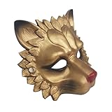 Sûr et fiable : profitez de matériaux sûrs lorsque vous portez notre masque Lion Face. Il est fabriqué à partir d'un matériau PU de haute qualité résistant à la décoloration, difficile à déformer ou à endommager et inodore, un confort et une protection durables.