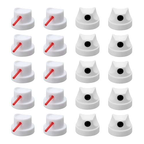 Spray Paint Caps fit MTN cans, Spray Can Nozzle-Spray Paint Tips-Needle Cap and black Spray Can Nozzle-20 Pack