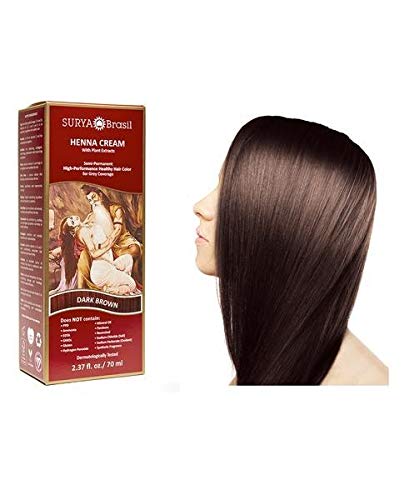 Surya Brasil Products Henna Cream, Dark Brown, 2.37 Fluid Ounce