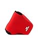 MegaGear ''Ultra Light'' Neoprene Camera Case Bag with Carabiner for Canon PowerShot G3 X G3X Digital Camera (Red)