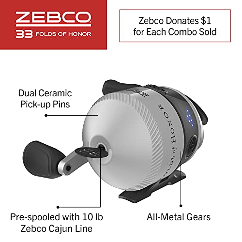 Spincast Reel and 2-Piece Fishing Rod Combo by Zebco - Image 5
