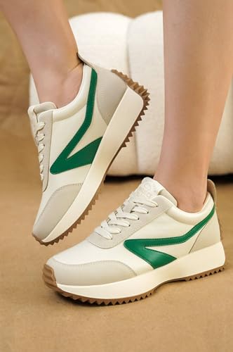 Image of Project Cloud Womens Sneakers - Memory Foam Insole and Lightweight Spring Shoes - Non-Slip Lace Up Trendy Shoes - Fashion Sneakers for Women 2026
