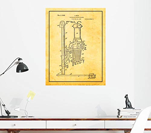 Photographic Camera-enlarger Patent Print Golden Look with Border (18\" x 24\") M15421
