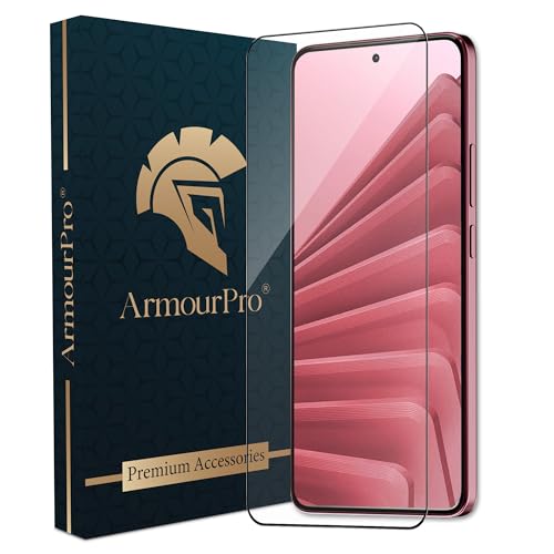 Image of ArmourPro Military Grade Gorilla Tempered Glass Screen Protector Compatible For Redmi Note 14 SE (6.67 Inch) With Easy Installation Kit| Edge To Edge Coverage |Black