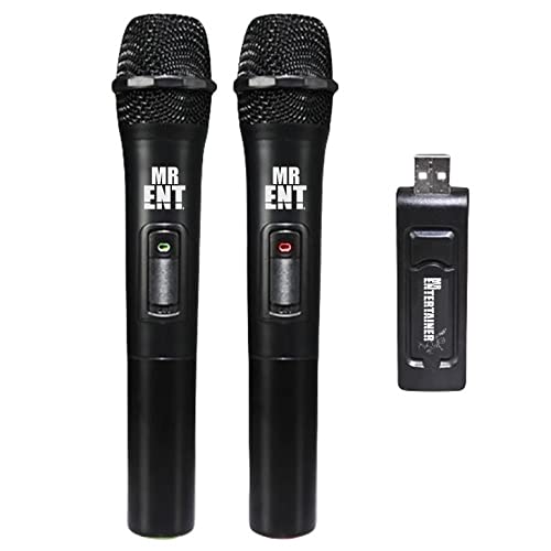 Mr Entertainer Dual Wireless Microphone System. Perfect For Use With Karaoke Machines