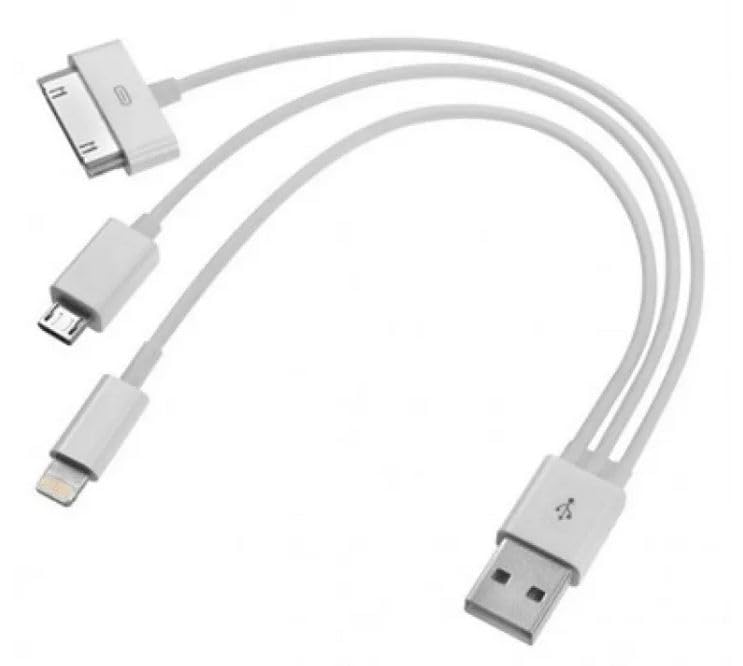 3 in 1 Multi USB Charger Cable for Mobile, i-pod, i-Phone, etc (Yellow) (B0CSG9YKBC) Amazon Price History, Amazon Price Tracker