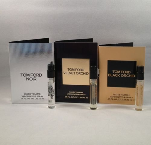 Lot of 3 Tom Ford Black Orchid, Noir, Velvet Orchid Spray Sample Travel Size Vial .05 Oz/1.5 Ml Each TRY ALL