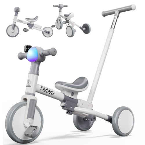 �O�֎� RIDIGO �q���p�O�֎� 5in1 �艟���_�t�� �����j���O�o�C�N LDE���C�g �x���t�� 4�̉��y ���]�� ��p�ߋ� �g�ݗ��Ď� �ϋv�� �y�� �����\ �L�b�Y�o�C�N �j�̎q ���̎q �a�����v���[���g �M�t�g T02A