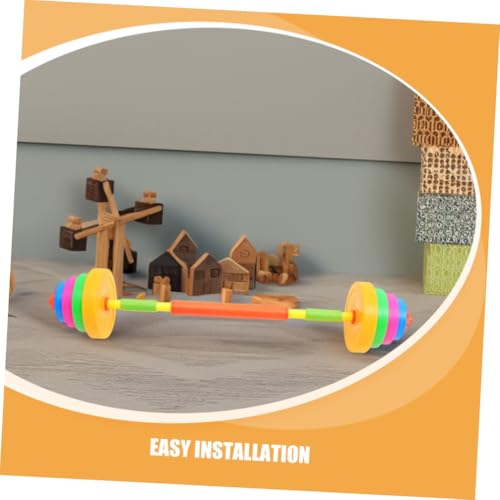 Ensemble d'haltères réglables pour musculation enfant avec mini-barres - 3