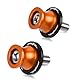 YIEBA Paar Sperrklinken M10 * 1,25 + 1,5 Motorrad-Hebestützen für Duke 125 200 390 790 890 R Duke 790 1050 1090 1290 ADVENTURE Motorradschwingen-Klinkenstützen (Orange)