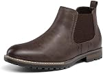 Bruno Marc Chelsea Bottes Casual chaussures en cuir glissade imperméable Robe de cheville pour homme