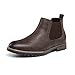 Bruno Marc Botas Chelsea Hombre Vestir Invierno Botines con Suela Antideslizante y Tacon de 2.5cm,Size 42,Marron Oscuro,SBAB19017M-V1