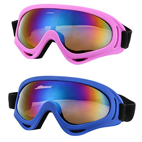 Ski goggles, men's and women's snowboard goggles, glasses/ski goggles-anti-ultraviolet, anti-fog protection, anti-glare glasses, windproof, 2 pieces Ski goggles, men's and women's snowboard goggles, glasses/ski goggles-anti-ultraviolet, anti-fog protection, anti-glare glasses, windproof, 2 pieces
