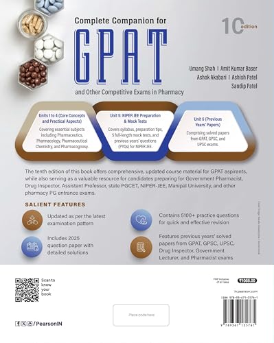 Image of Complete Companion for GPAT and other Competitive Examinations in Pharmacy