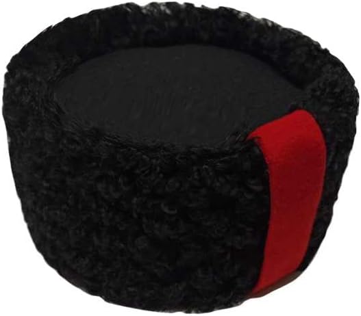 Cossack Kubanka Astrakhan Hat Red Revolution Trooper Hat Windproof Warm Russian Cossack Ushanka Winter Hunting Cap
