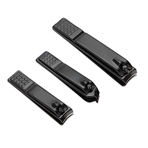 Pedicure-manicure-tool, zwarte teennagelsnijder, antiroest voor nagelknipper - Afbeelding 4