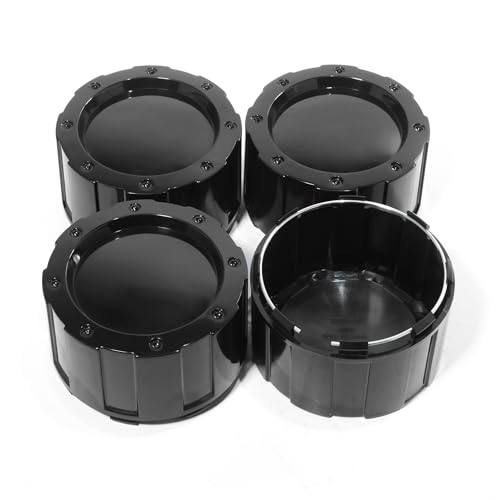 GTownWorks 4 Pack 3.9in Wheel Center Caps for Eagle Acc 3226 06 Center Hubcaps High Gloss Black Center Cover Replacement