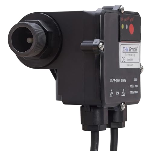 CHM GmbH® Durchflusswächter verkabelt, Druckschalter für Kreisel-, Tauch- Tiefbrunnenpumpen max. Druck 10 bar