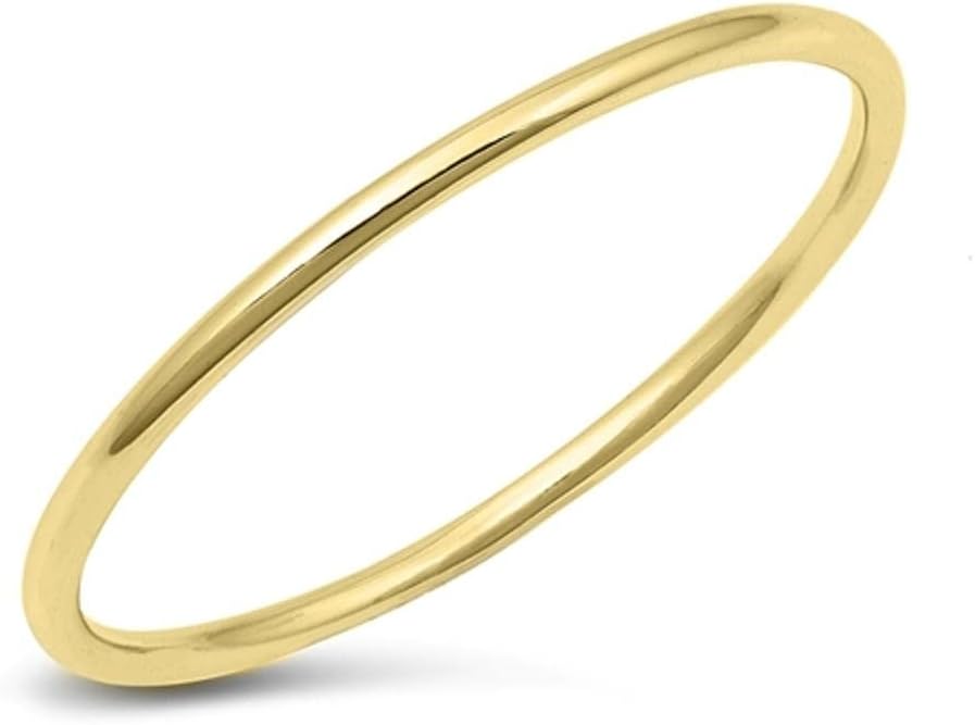 CHOOSE YOUR COLOR Sterling Silver Thin Wedding Band
