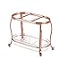interDesign York Lyra Vanity Make up Brush and Comb Organizer Clear, Rose Gold